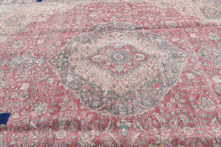 9' x 13' 2 Hand Knotted Ultra Vintage Persian Wool Rug