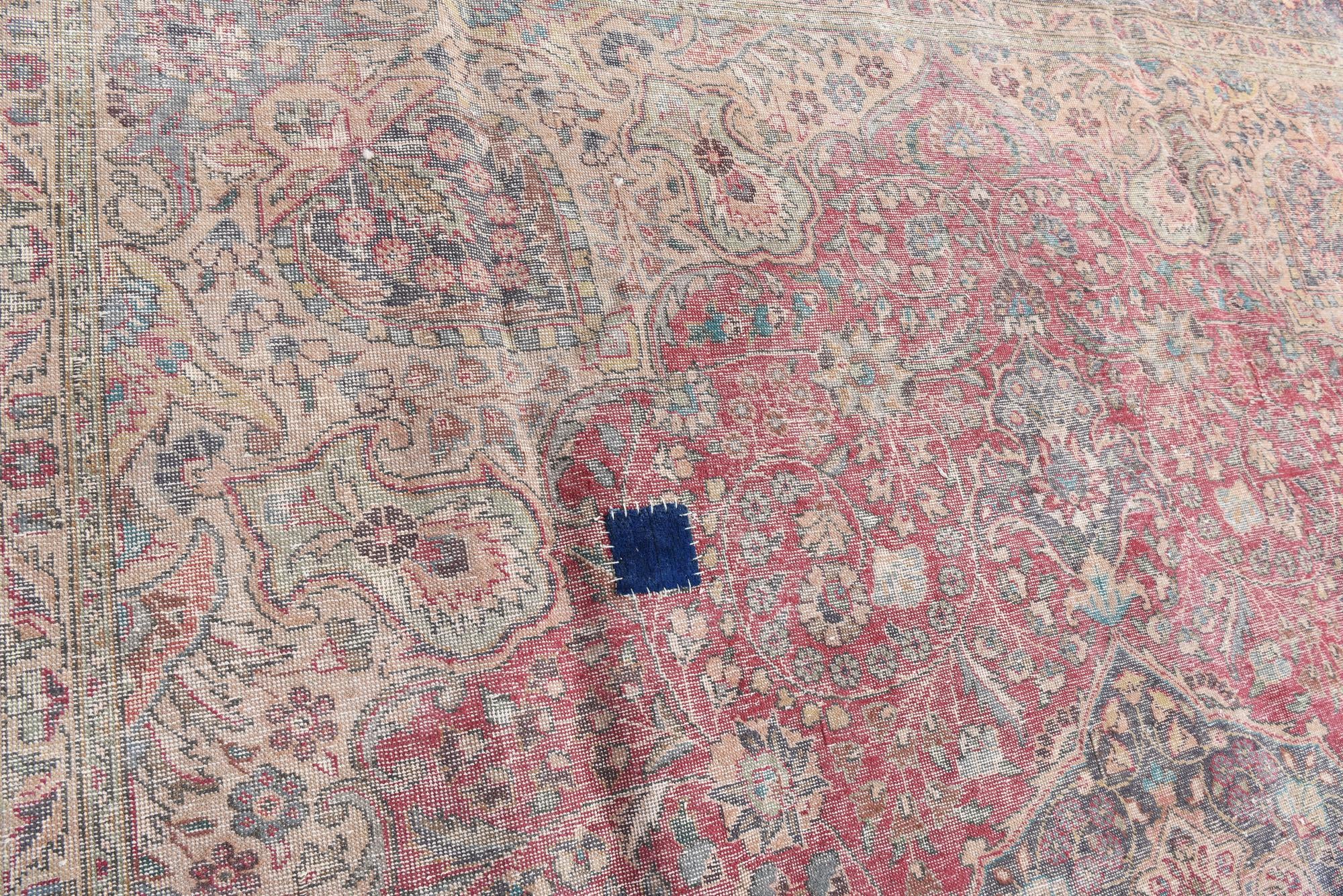 9' x 13' 2 Hand Knotted Ultra Vintage Persian Wool Rug