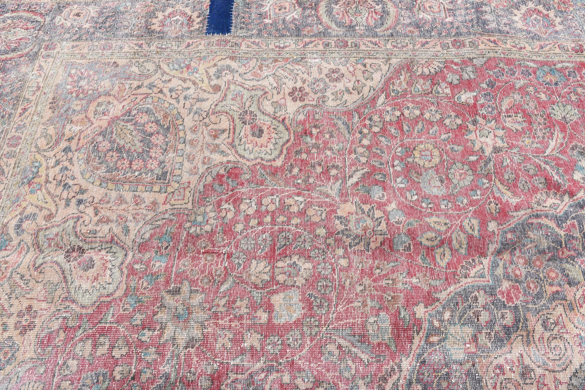 9' x 13' 2 Hand Knotted Ultra Vintage Persian Wool Rug