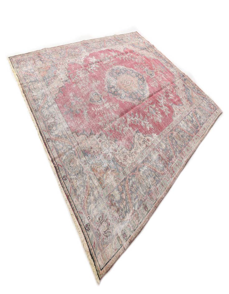 Detail image of 9' 8 x 13' 2  Hand Knotted Ultra Vintage Persian Wool Rug