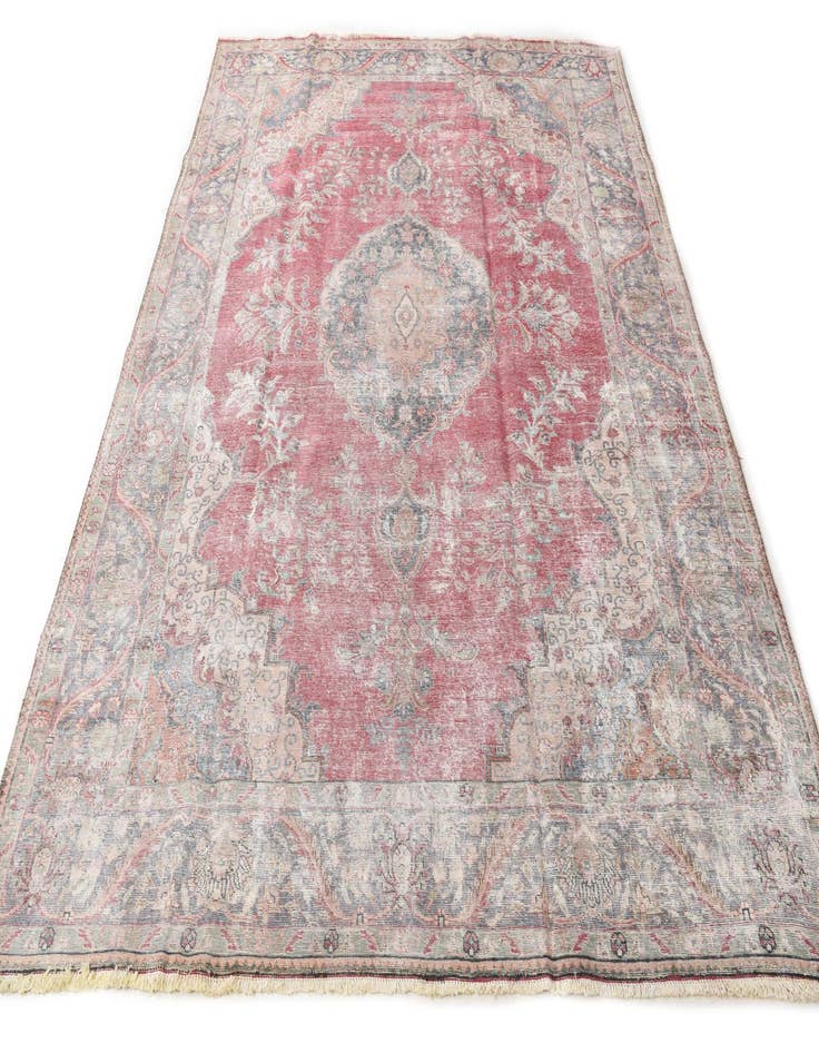 Detail image of 9' 8 x 13' 2  Hand Knotted Ultra Vintage Persian Wool Rug