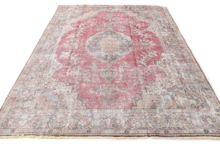 9' 8 x 13' 2 Hand Knotted Ultra Vintage Persian Wool Rug