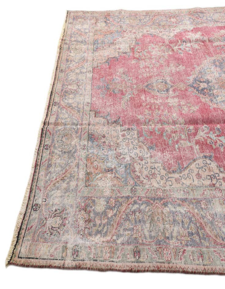 Detail image of 9' 8 x 13' 2  Hand Knotted Ultra Vintage Persian Wool Rug