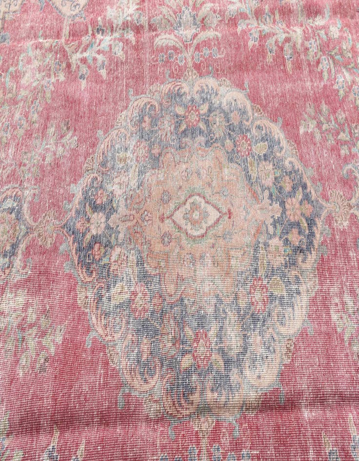 Detail image of 9' 8 x 13' 2  Hand Knotted Ultra Vintage Persian Wool Rug