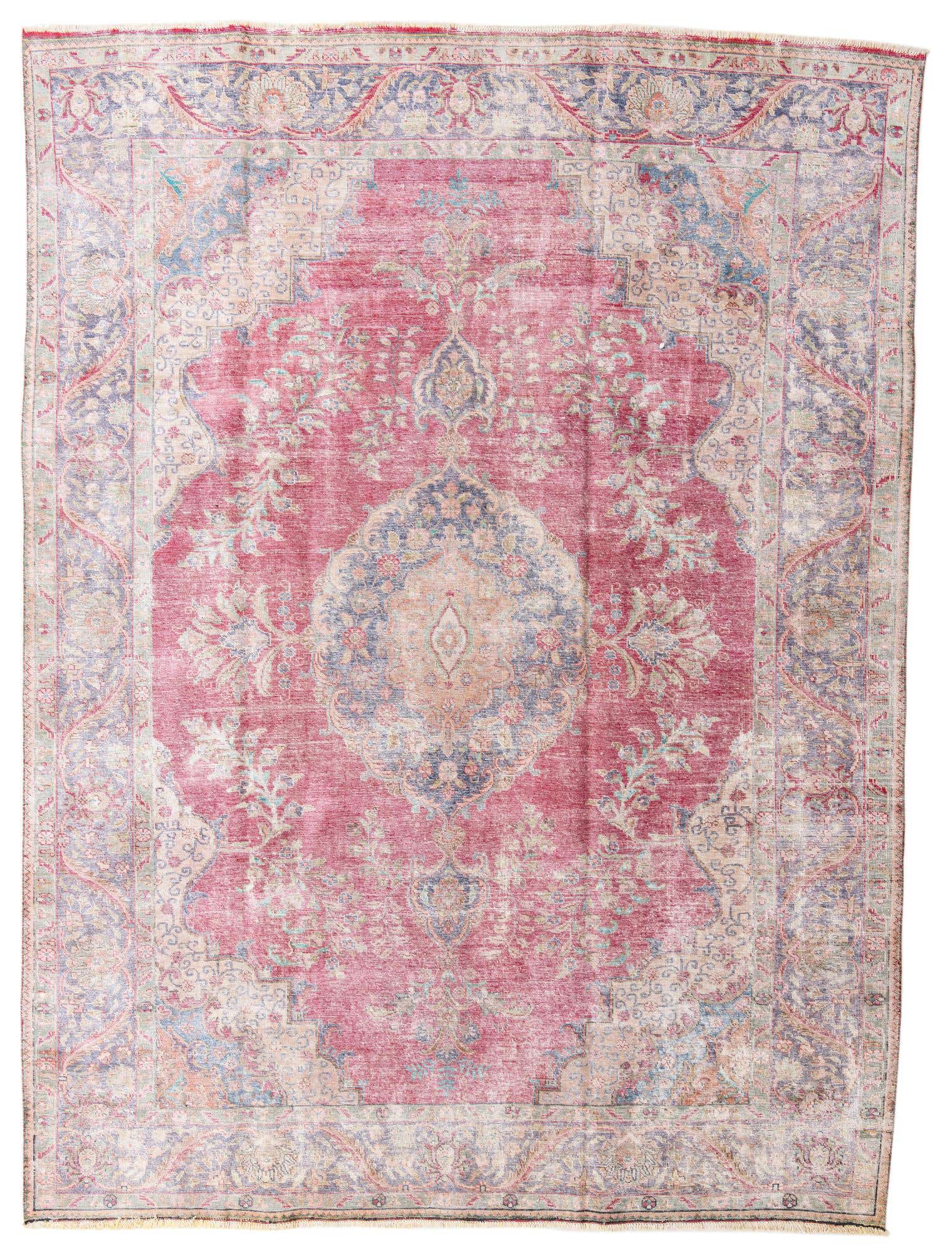 9' 8 x 13' 2 Hand Knotted Ultra Vintage Persian Wool Rug