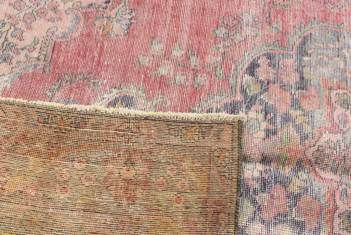 6' 7 x 9' 5 Hand Knotted Ultra Vintage Persian Wool Rug