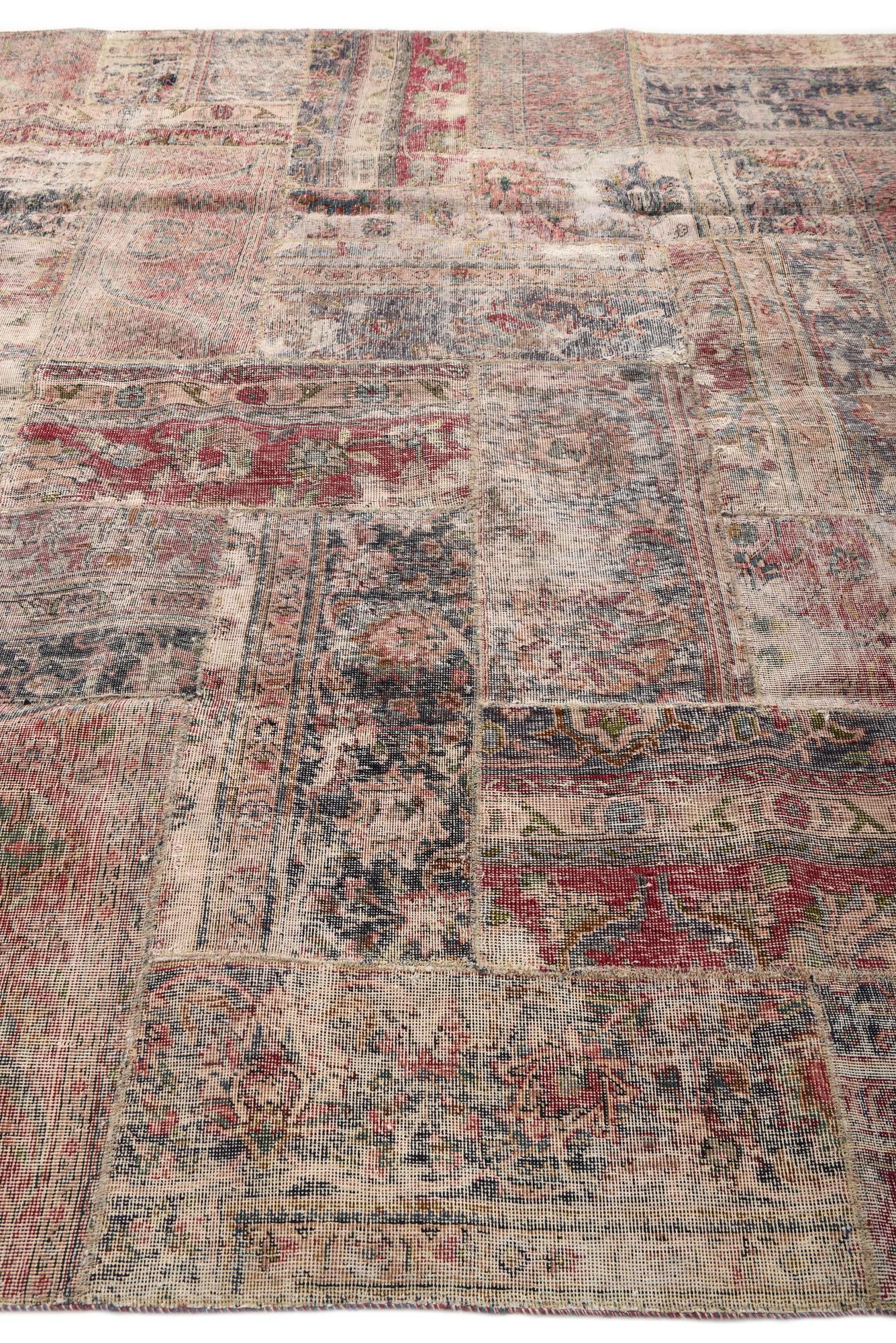 8' 6 x 10' 2 Hand Knotted Ultra Vintage Persian Wool Rug