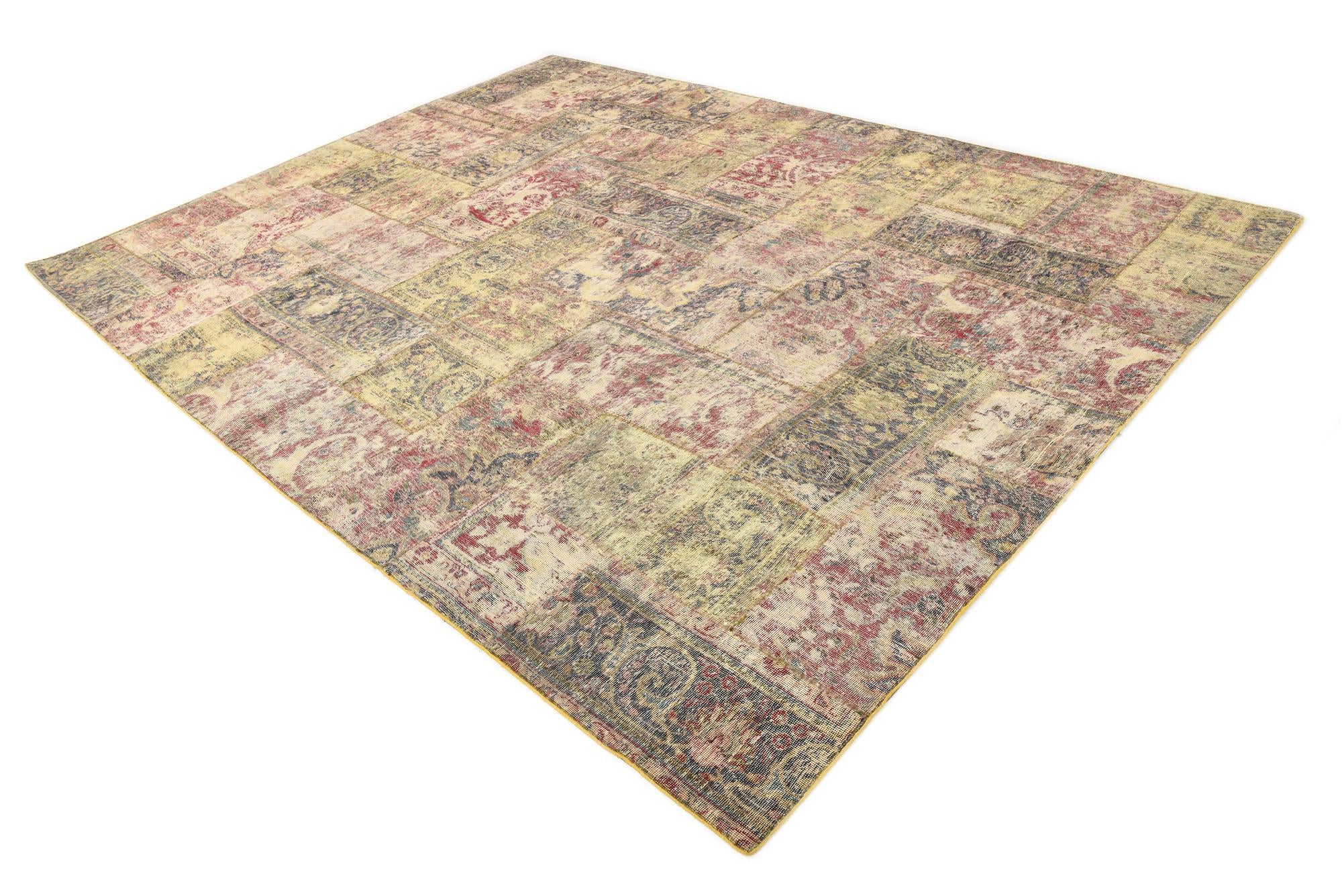 8' 6 x 11' 4 Hand Knotted Ultra Vintage Persian Wool Rug