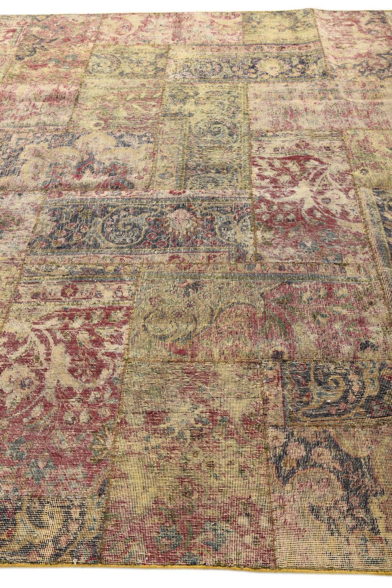 8' 6 x 11' 4 Hand Knotted Ultra Vintage Persian Wool Rug