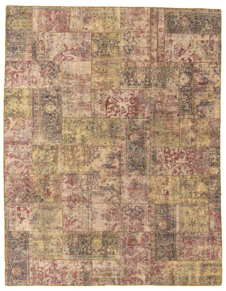Detail image of 8' 6 x 11' 4 Hand Knotted Ultra Vintage Persian Wool Rug