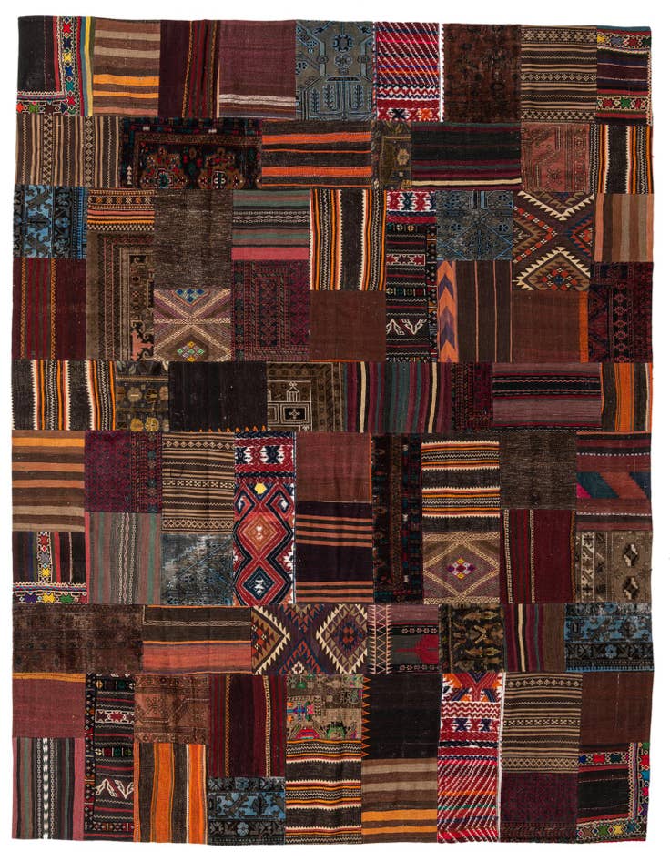 Detail image of 10' x 13' 5 Hand Knotted Ultra Vintage Persian Wool Rug