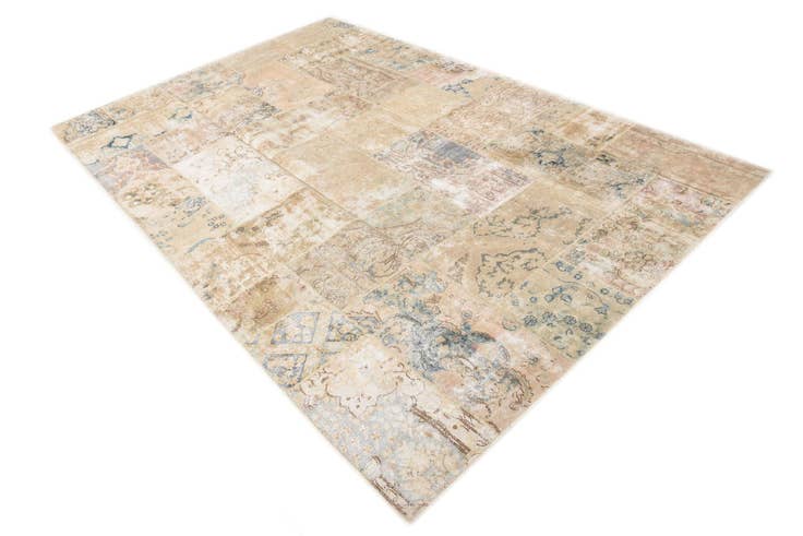 Detail image of 6' 8 x 10' 4 Hand Knotted Ultra Vintage Persian Wool Rug