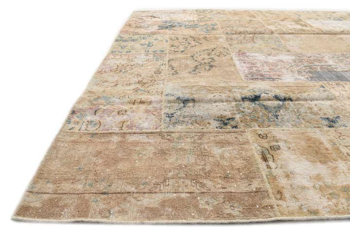 6' 8 x 10' 4 Hand Knotted Ultra Vintage Persian Wool Rug