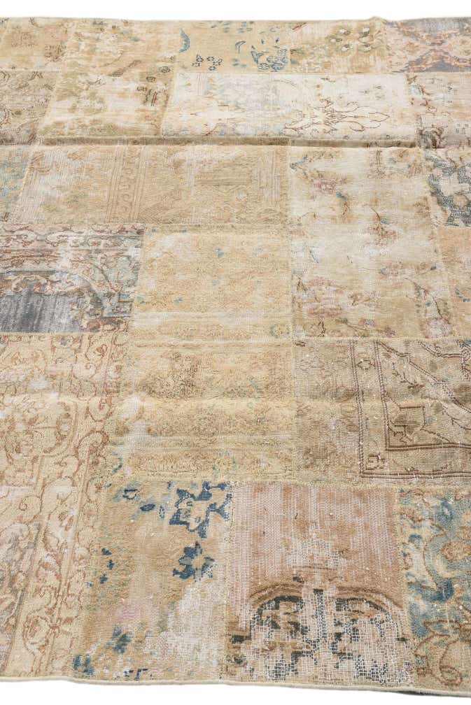 6' 8 x 10' 4 Hand Knotted Ultra Vintage Persian Wool Rug