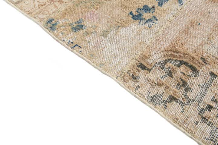 6' 8 x 10' 4 Hand Knotted Ultra Vintage Persian Wool Rug