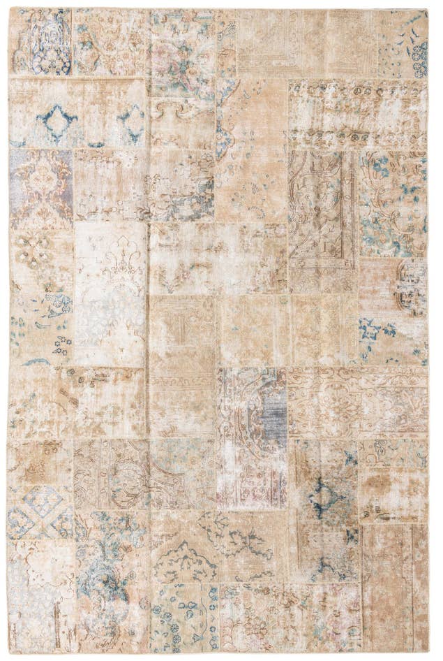 Detail image of 6' 8 x 10' 4 Hand Knotted Ultra Vintage Persian Wool Rug