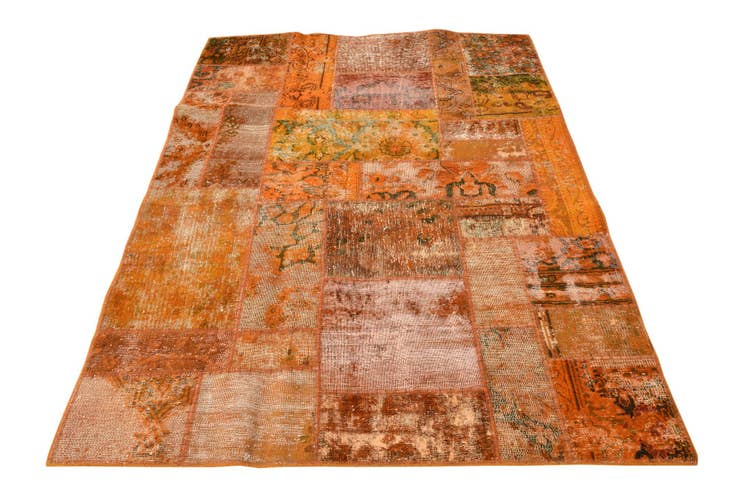 Detail image of 4' x 5' 10 Hand Knotted Ultra Vintage Persian Wool Rug