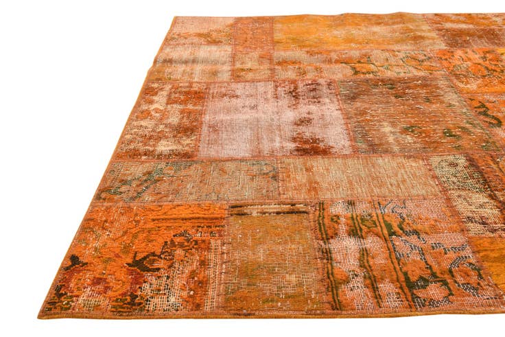 Detail image of 4' x 5' 10 Hand Knotted Ultra Vintage Persian Wool Rug