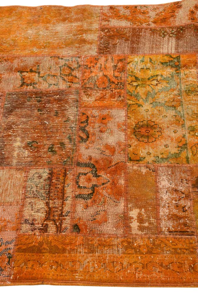 4' x 5' 10 Hand Knotted Ultra Vintage Persian Wool Rug