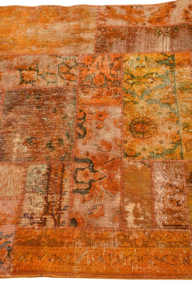 Detail image of 4' x 5' 10 Hand Knotted Ultra Vintage Persian Wool Rug
