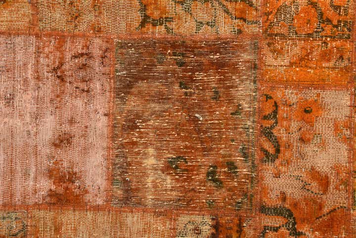 4' x 5' 10 Hand Knotted Ultra Vintage Persian Wool Rug