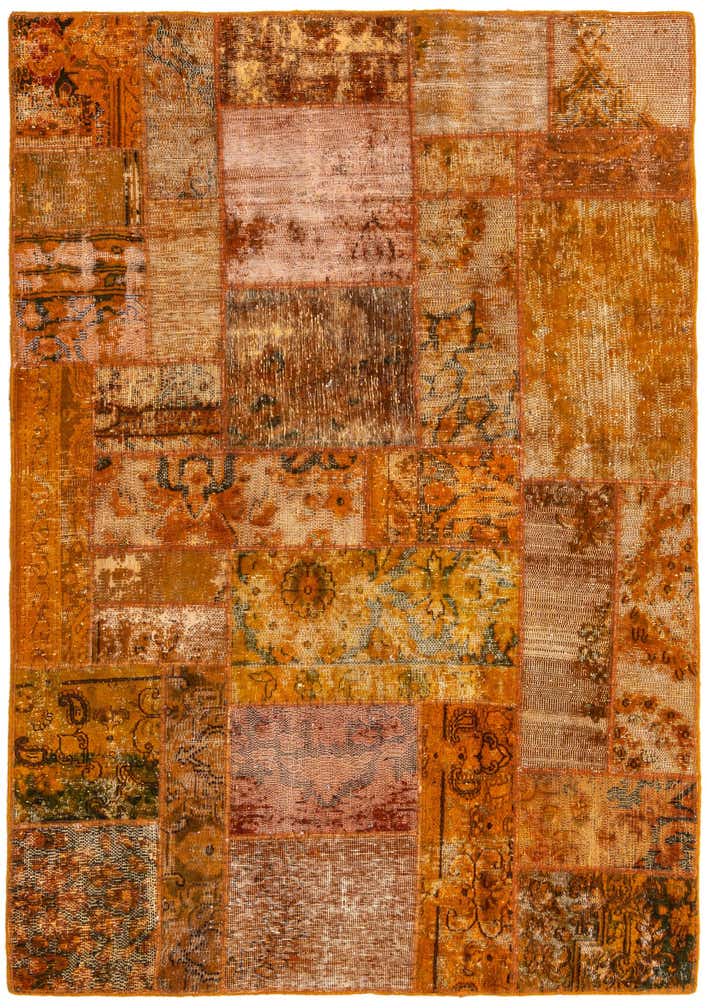 4' x 5' 10 Hand Knotted Ultra Vintage Persian Wool Rug