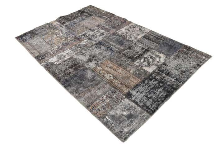 4' 7 x 6' 3 Hand Knotted Ultra Vintage Persian Wool Rug