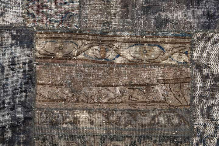4' 7 x 6' 3 Hand Knotted Ultra Vintage Persian Wool Rug