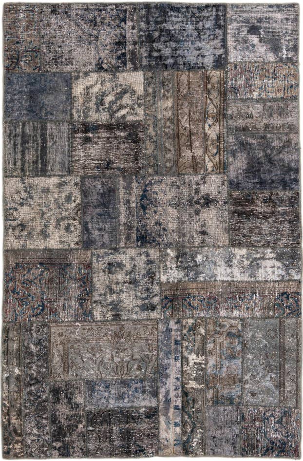 Detail image of 4' 7 x 6' 3 Hand Knotted Ultra Vintage Persian Wool Rug