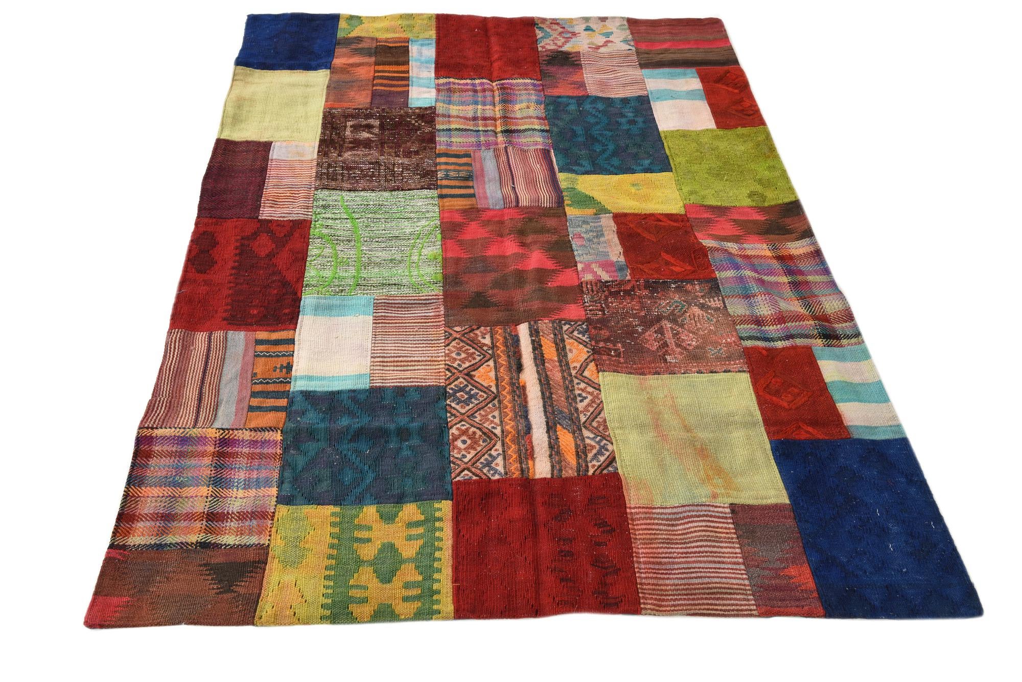4' 2 x 6' Hand Knotted Ultra Vintage Persian Wool Rug