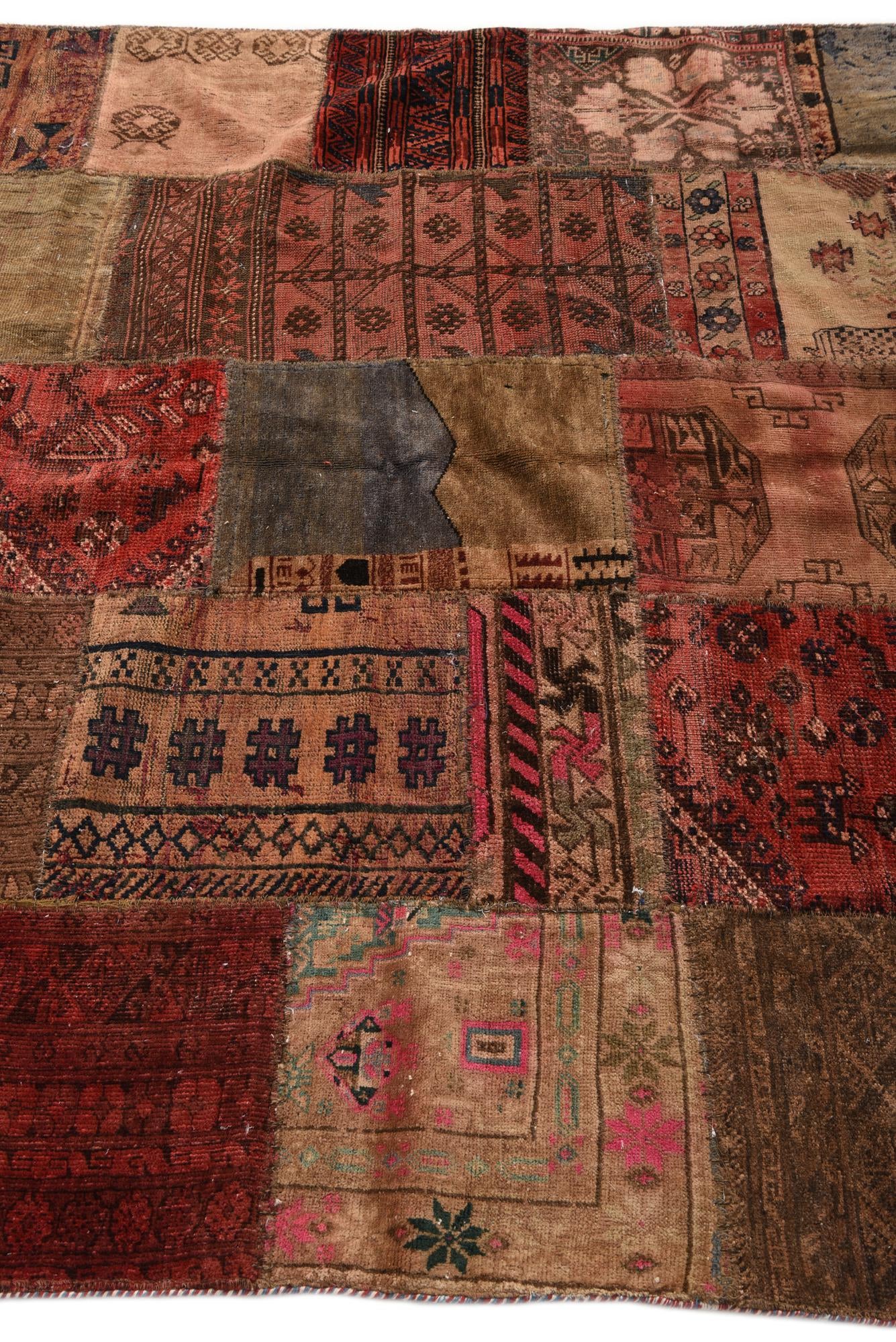 5' 7 x 8' Hand Knotted Ultra Vintage Persian Wool Rug