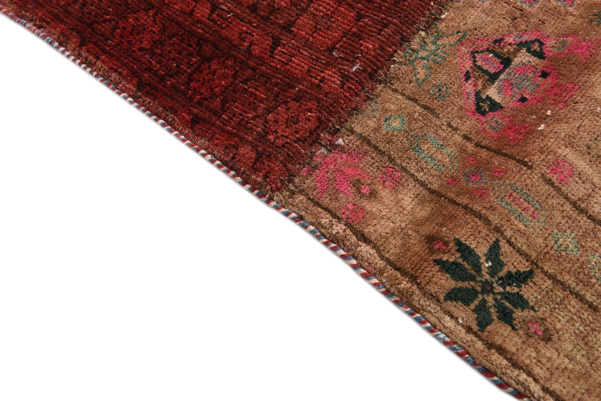 5' 7 x 8' Hand Knotted Ultra Vintage Persian Wool Rug