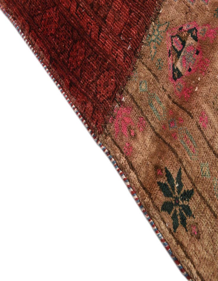 Detail image of 5' 7 x 8'  Hand Knotted Ultra Vintage Persian Wool Rug