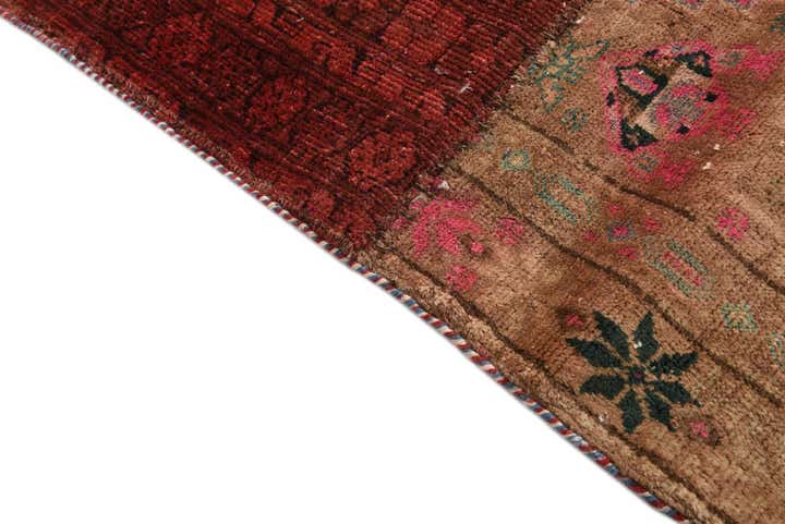 5' 7 x 8' Hand Knotted Ultra Vintage Persian Wool Rug