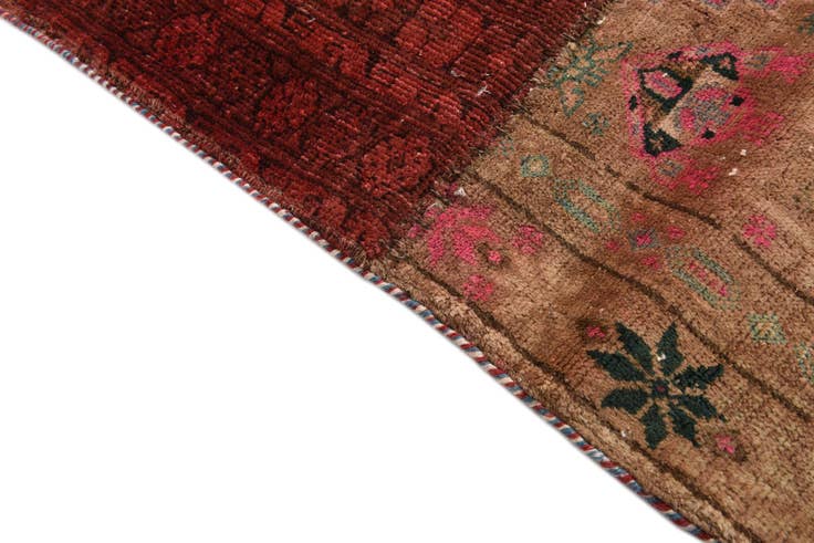 Detail image of 5' 7 x 8' Hand Knotted Ultra Vintage Persian Wool Rug