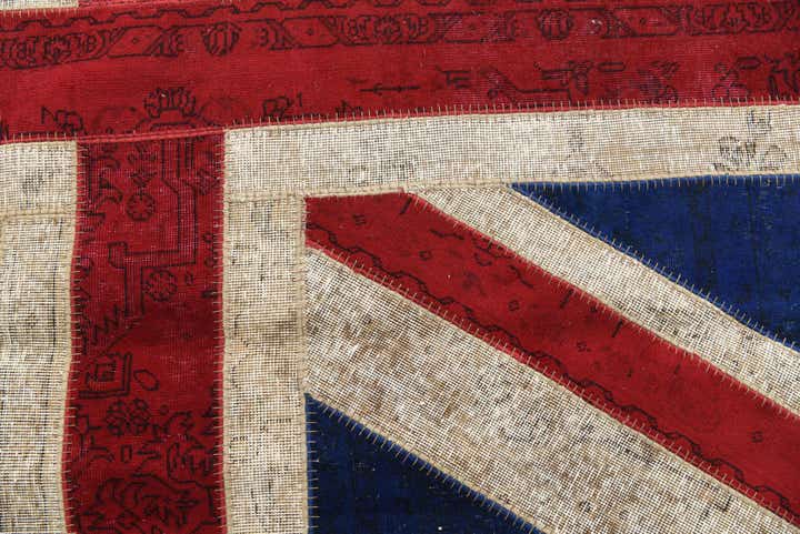 7' x 9' 2 Hand Knotted Ultra Vintage Persian Wool Rug
