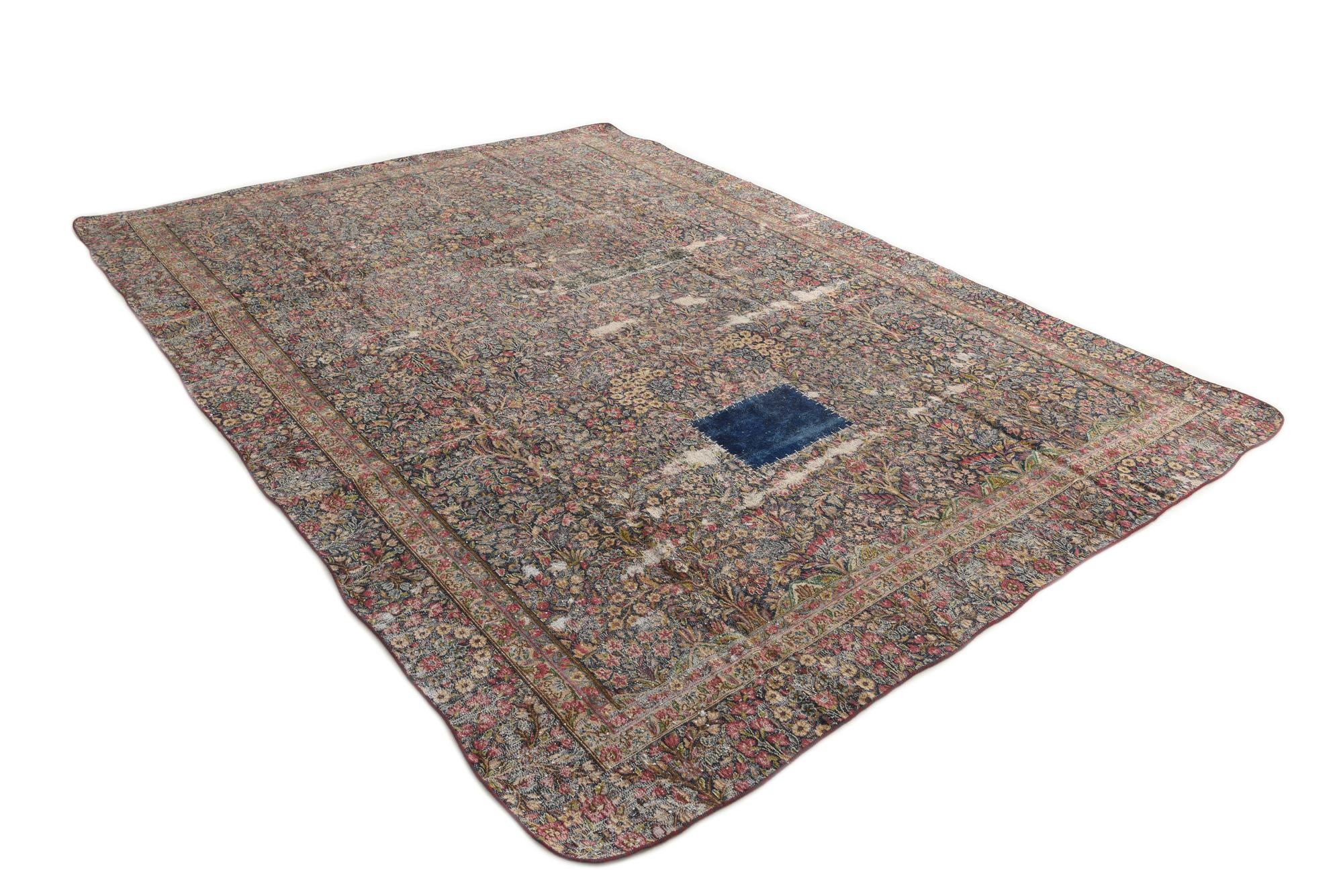 8' 5 x 11' 7 Hand Knotted Ultra Vintage Persian Wool Rug