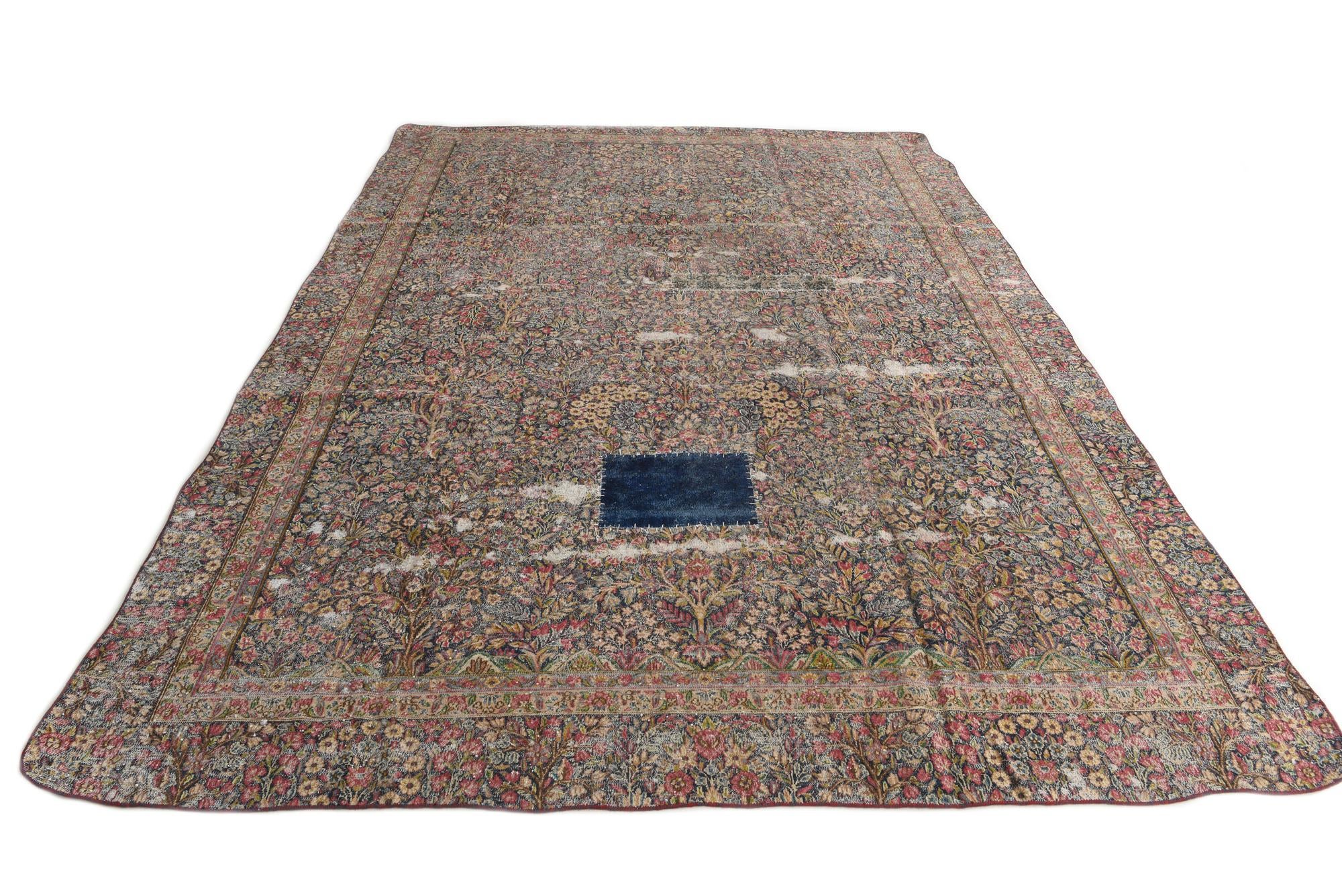 8' 5 x 11' 7 Hand Knotted Ultra Vintage Persian Wool Rug