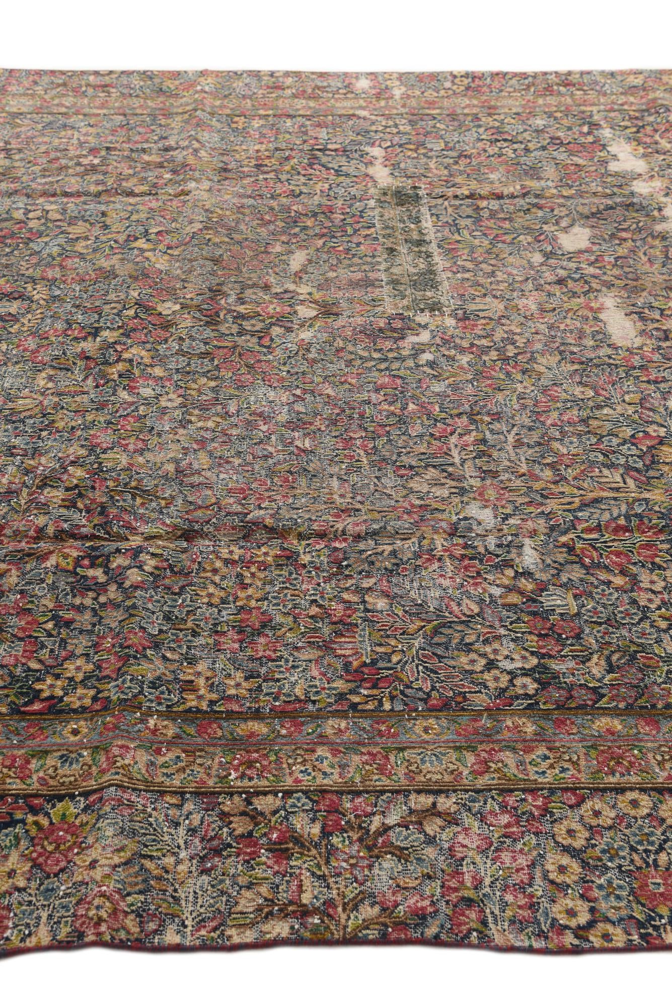 8' 5 x 11' 7 Hand Knotted Ultra Vintage Persian Wool Rug