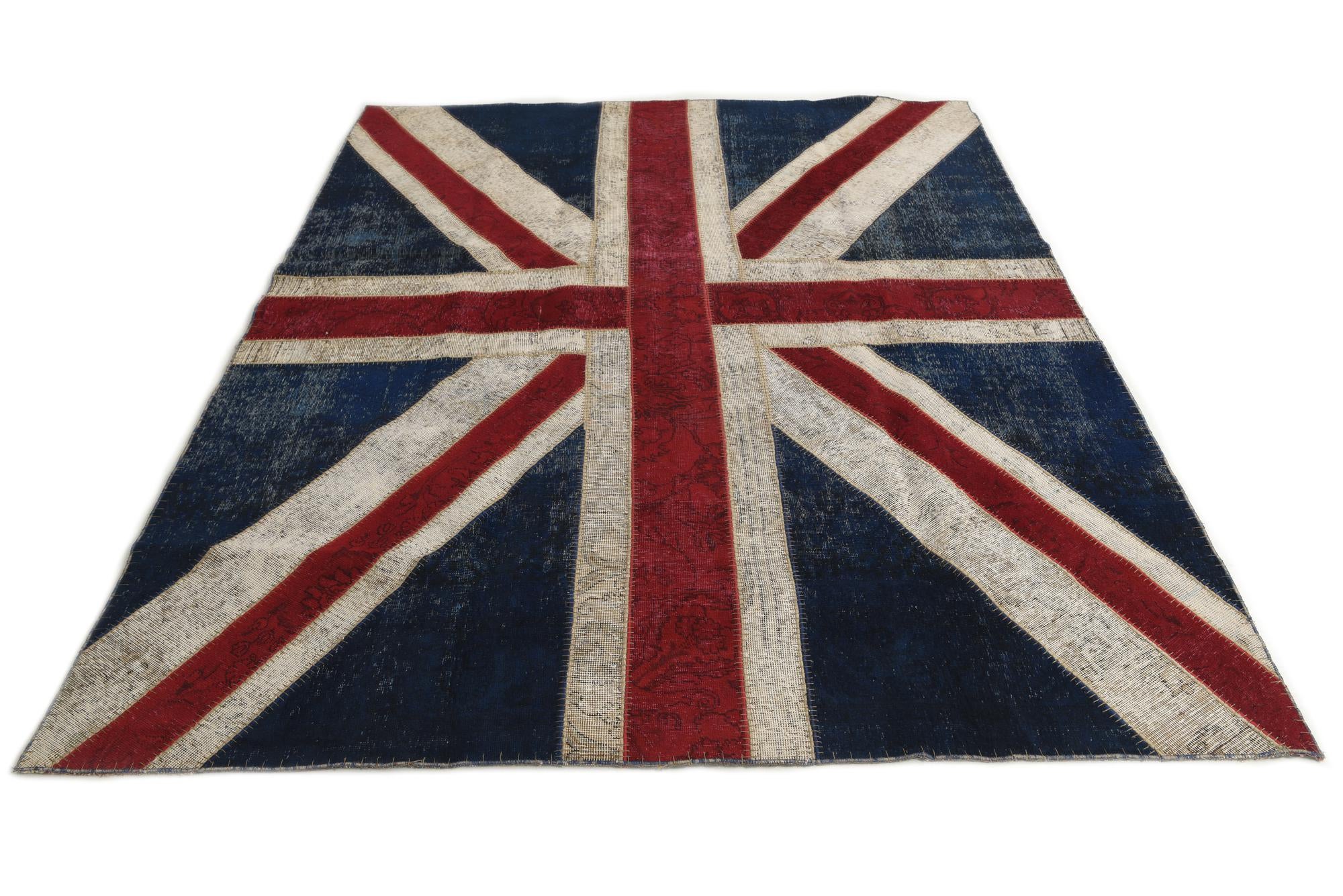 7' x 9' 1 Hand Knotted Ultra Vintage Persian Wool Rug