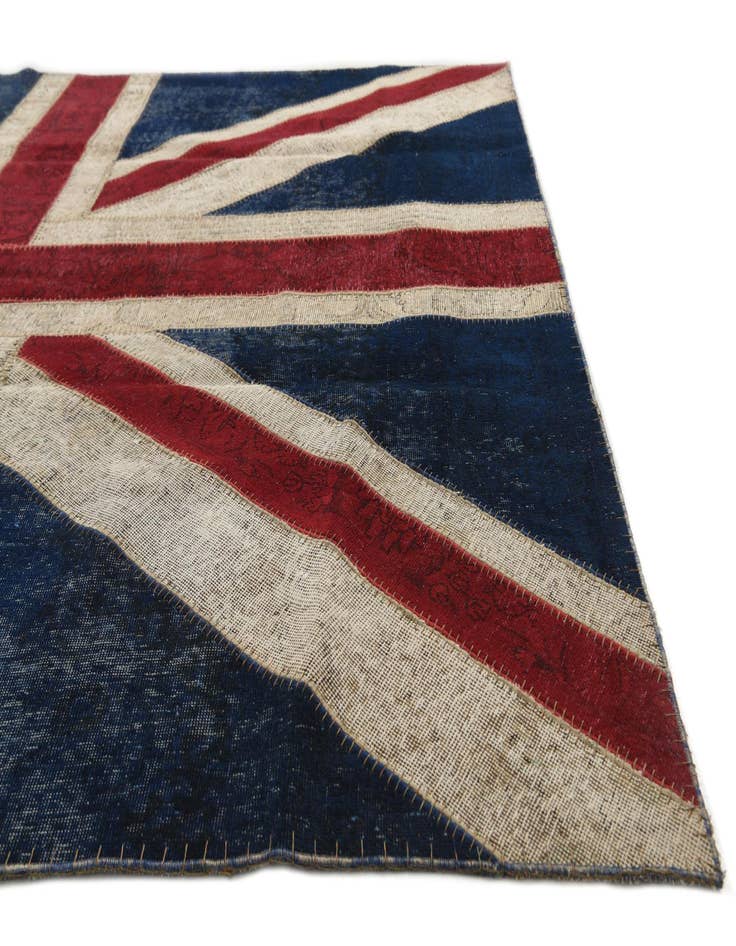 Detail image of 7' x 9' 1  Hand Knotted Ultra Vintage Persian Wool Rug