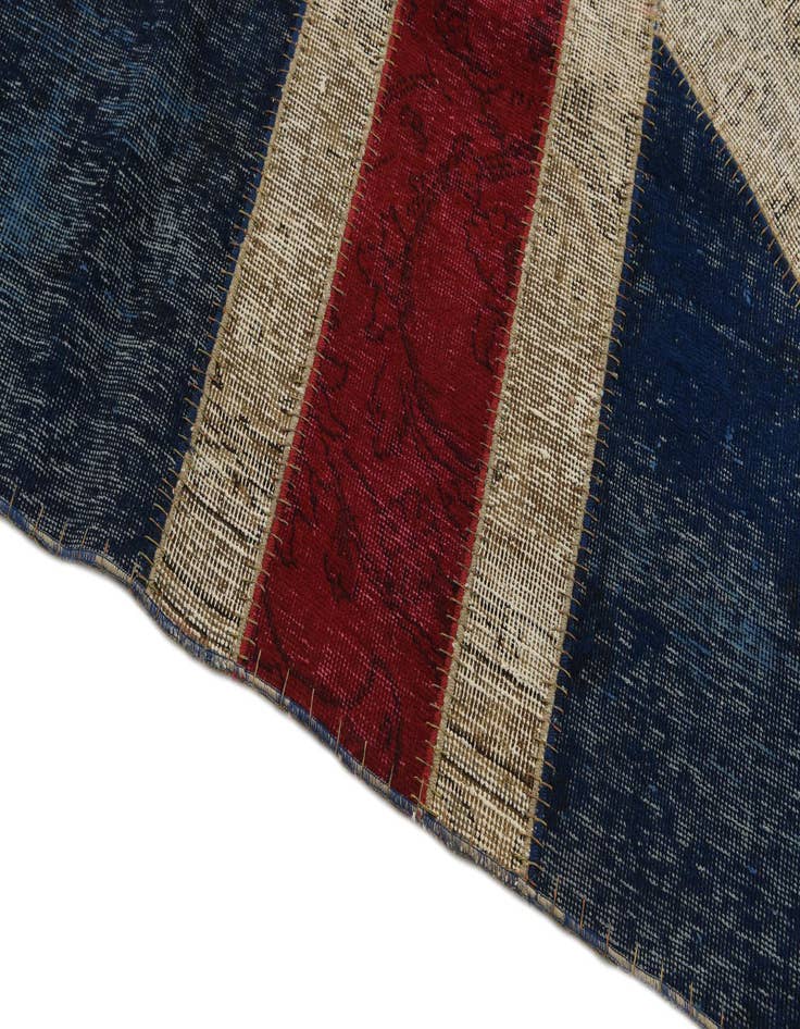 Detail image of 7' x 9' 1  Hand Knotted Ultra Vintage Persian Wool Rug