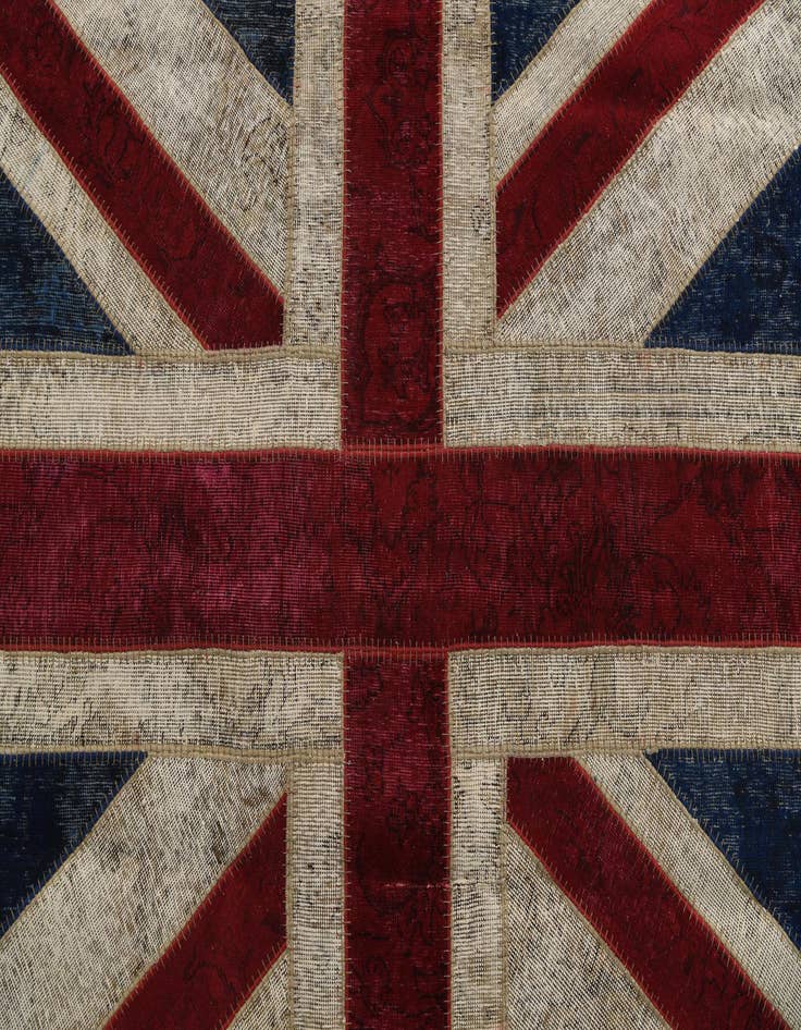 Detail image of 7' x 9' 1  Hand Knotted Ultra Vintage Persian Wool Rug