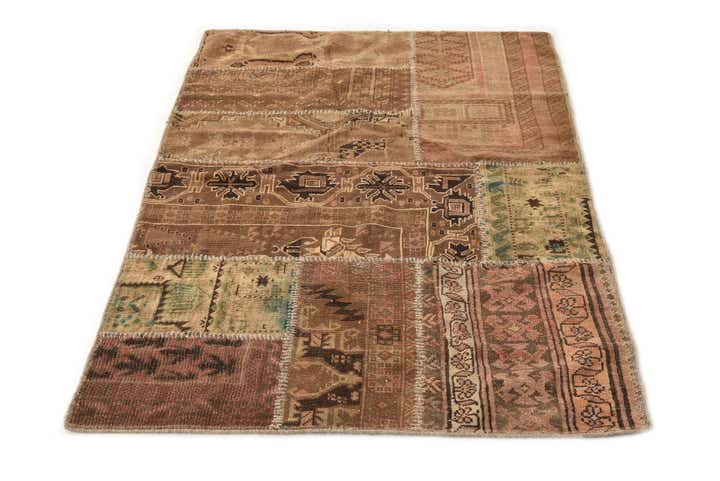 3' 3 x 5' 3 Hand Knotted Ultra Vintage Persian Wool Rug