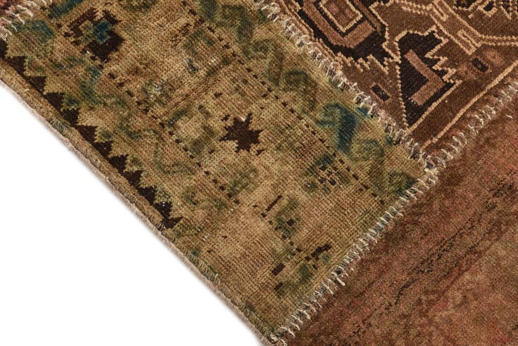Detail image of 3' 3 x 5' 3 Hand Knotted Ultra Vintage Persian Wool Rug