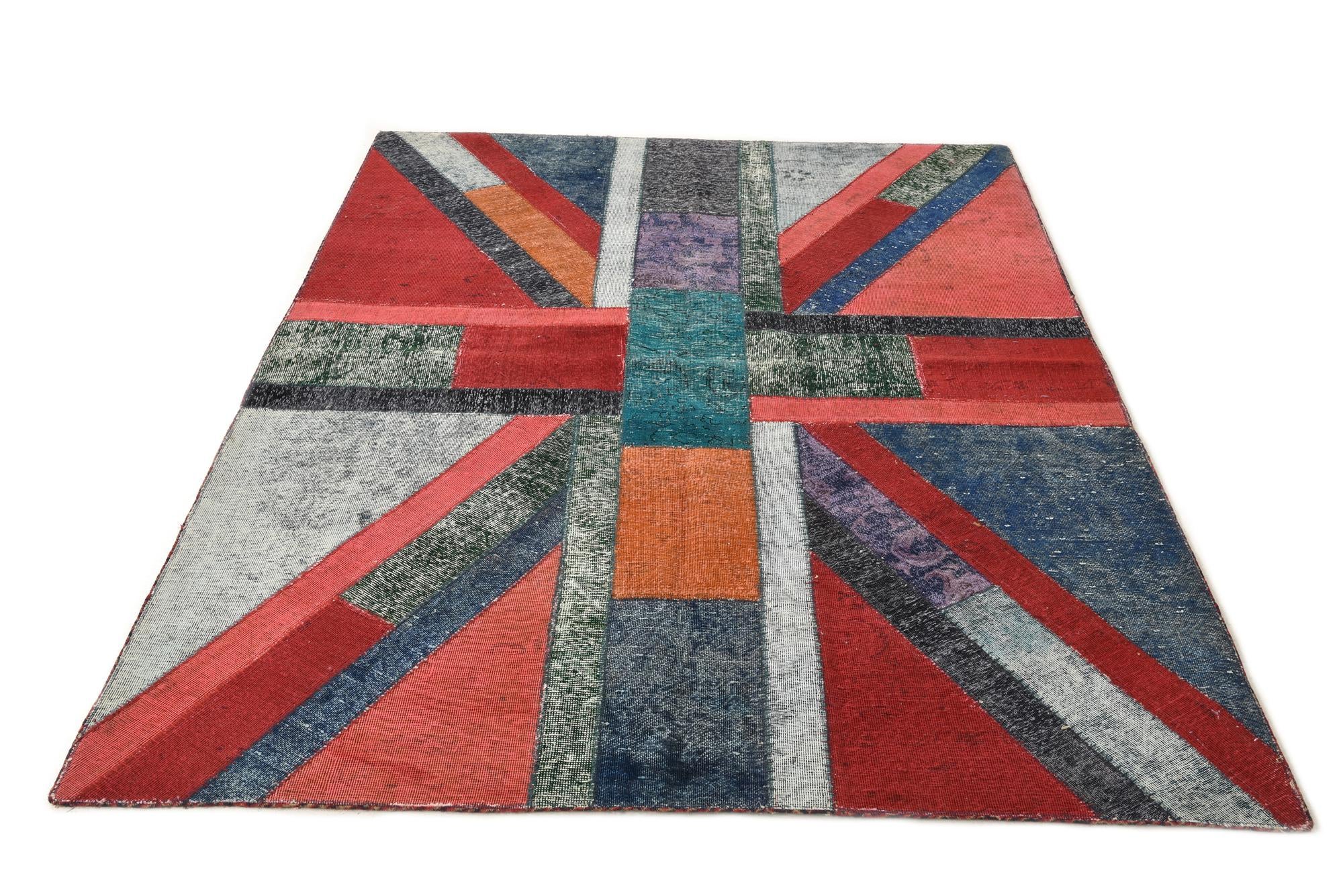 5' 9 x 7' 11 Hand Knotted Ultra Vintage Persian Wool Rug