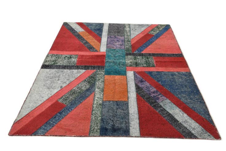 Detail image of 5' 9 x 7' 11 Hand Knotted Ultra Vintage Persian Wool Rug