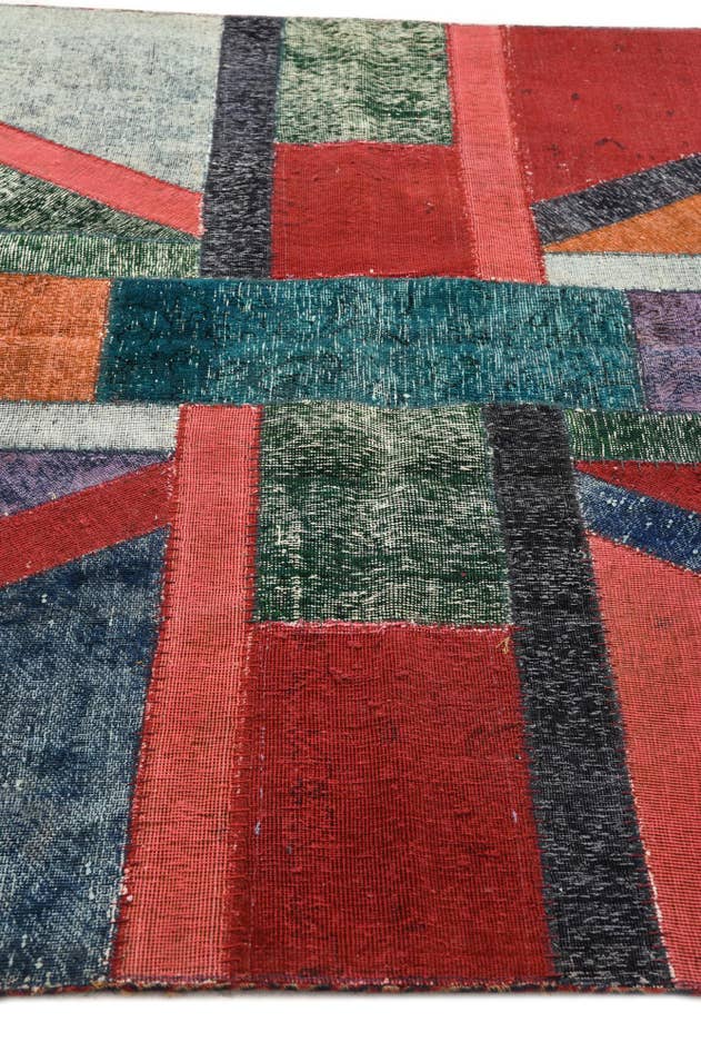 Detail image of 5' 9 x 7' 11 Hand Knotted Ultra Vintage Persian Wool Rug