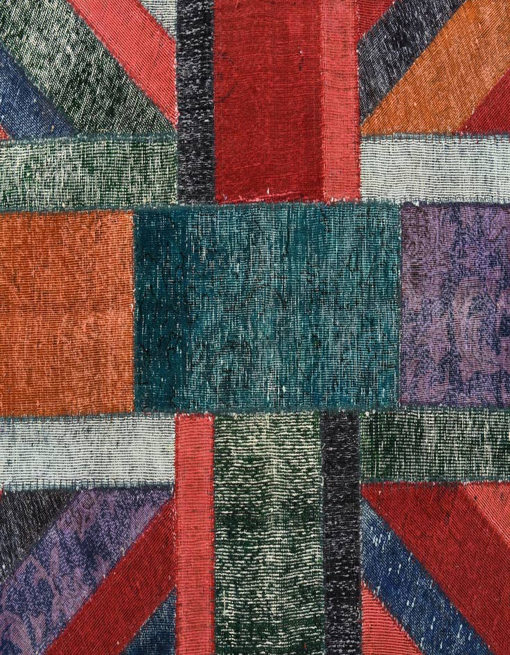 Detail image of 5' 9 x 7' 11  Hand Knotted Ultra Vintage Persian Wool Rug