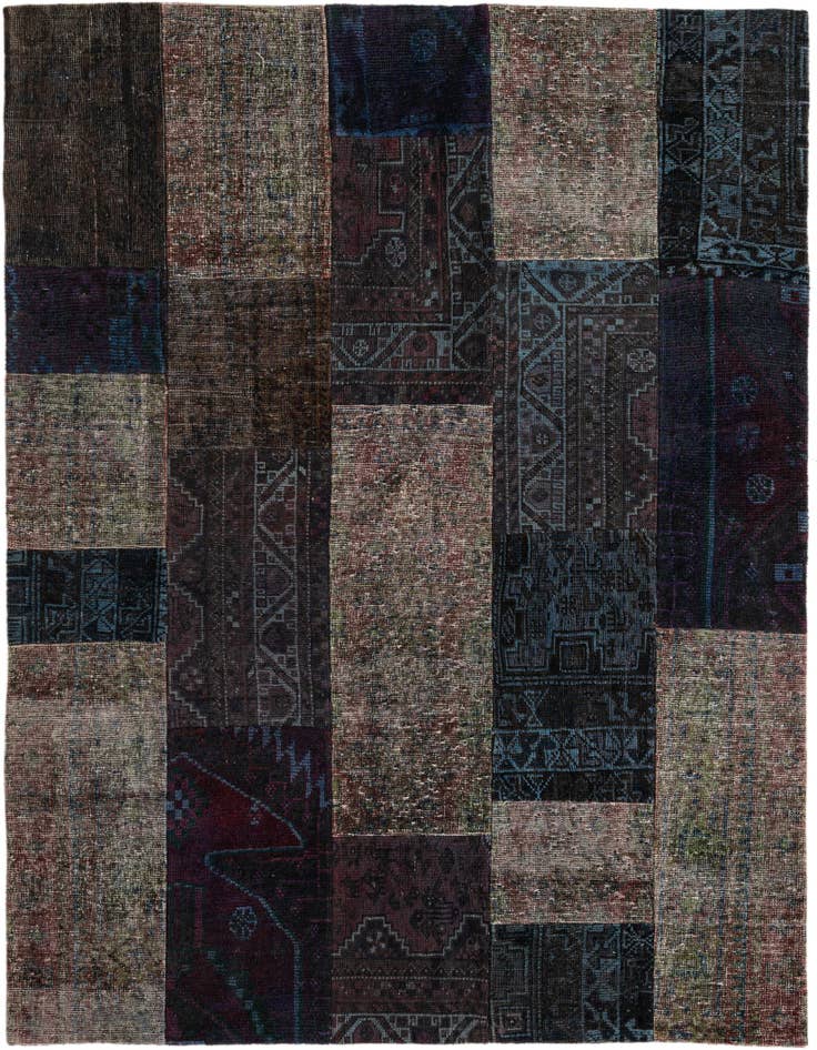 Detail image of 5' 5 x 6' 7 Hand Knotted Ultra Vintage Persian Wool Rug